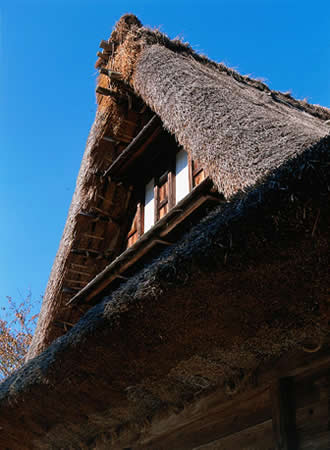 世界遺産に登録された茅葺き民家