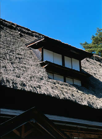 世界遺産に登録された茅葺き民家