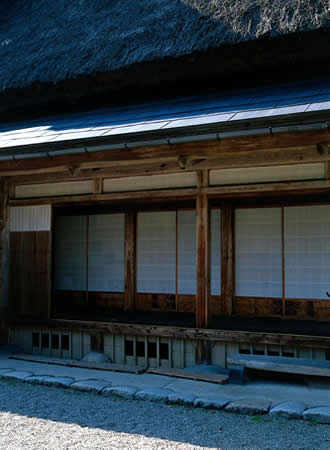 世界遺産に登録された茅葺き民家